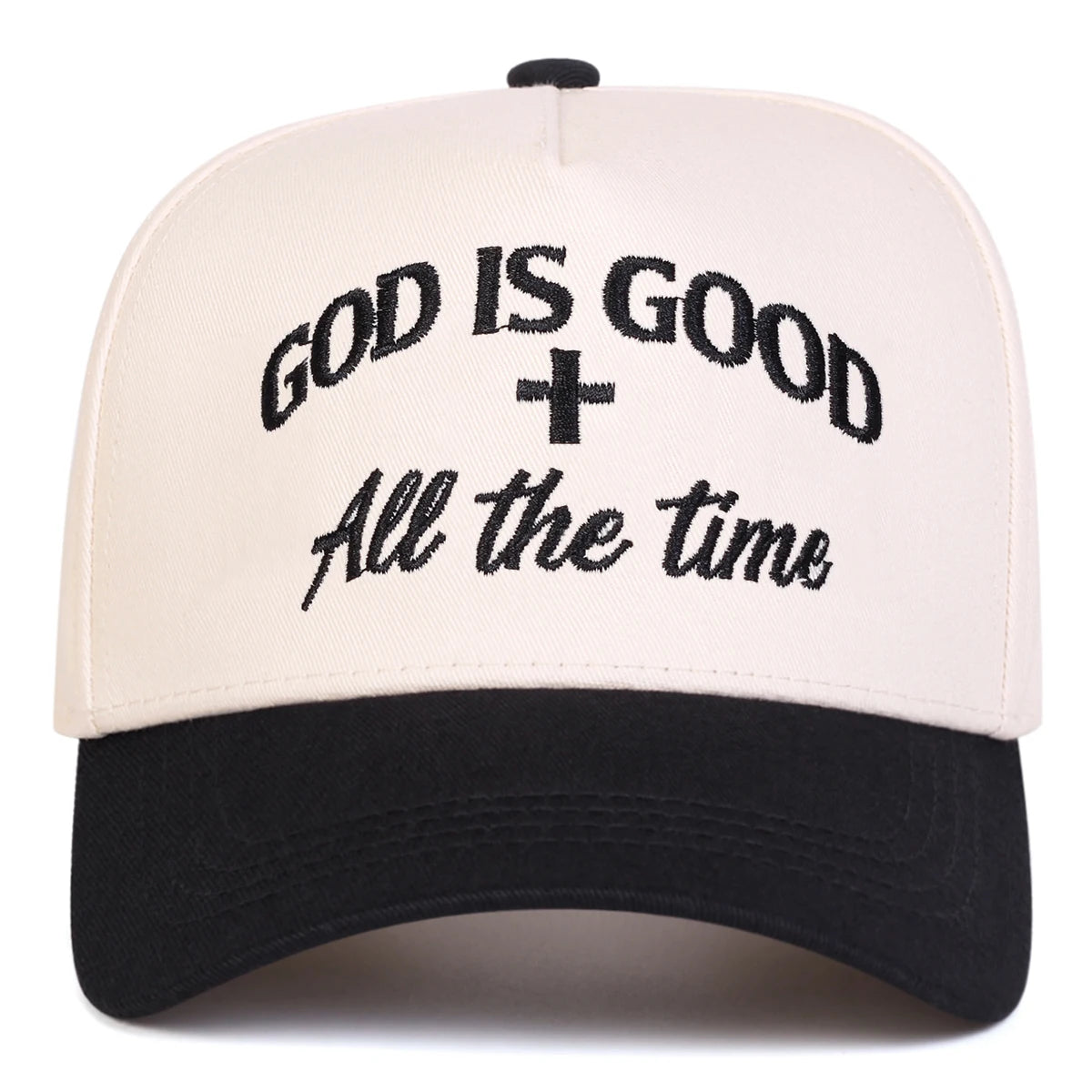 Cappellini da baseball unisex con ricamo "GOD IS GOOD", per primavera e autunno, da esterno, casual, regolabili, cappellino parasole, cappellino sportivo