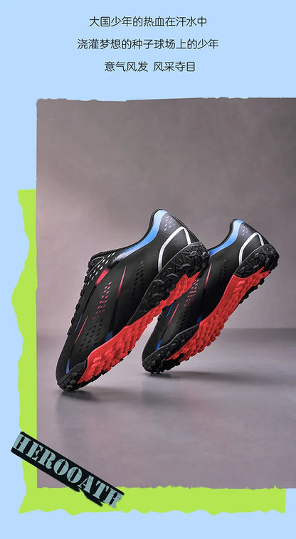 Professional Turf Soccer Shoes Men Cleats Non-Slip Training Football Shoes Boys Artificial Grass Breathable Athletic Soccer Shoes