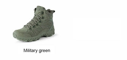 Botas tácticas mejoradas de entrenamiento de combate para hombre, calzado outdoor para camping antidesgaste de respuesta rápida, zapatillas de senderismo para pesca y caza para hombre