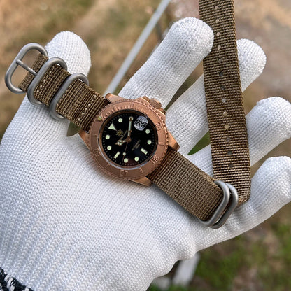 STEELDIVE Brand SD1953S Solid Bronze 41mm 30ATM Waterproof Sapphire Glass Super Luminous  NH35 Automatic Mens Dive Watch
