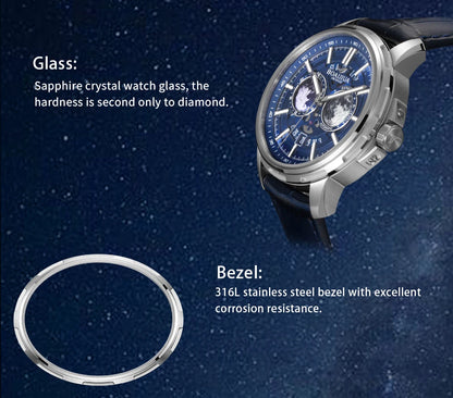 BORIAGE(BOAIJIUA) Fully Automatic Mechanical Men's Watch Original Design Mechanical Watches Waterproof Luminous Wristwatch