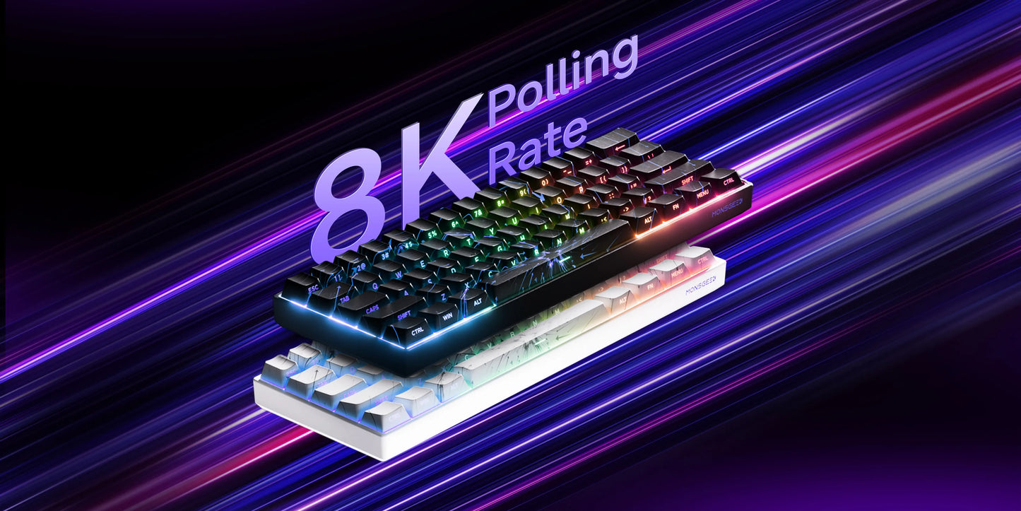 Akko MonsGeek FUN68 FUN60 PRO&MAX HE Magnetic Keyboard 60% 65% Gaming Keyboards Rapid Trigger 8K Custom Keyboard Gamer Esports