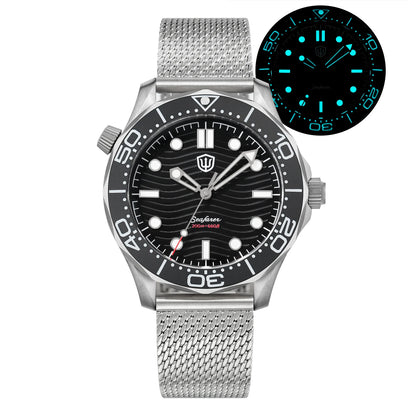 Watchdives 42mm Titanium Dive Watch NTTD VH31 Sweep Second Quartz Movement 200m Waterproof Super Luminous Men Watches