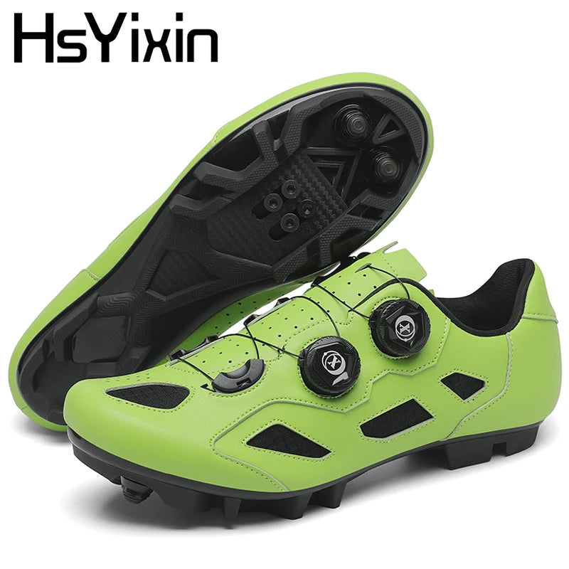 Mountain Bike Shoes Men's Cycling Shoes Quick Ratchet Buckle Compatible with SPD System Pedal for Indoor Outdoor Women MTB Shoes