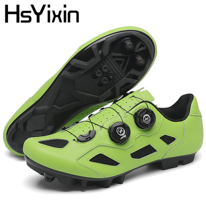 Mountain Bike Shoes Men's Cycling Shoes Quick Ratchet Buckle Compatible with SPD System Pedal for Indoor Outdoor Women MTB Shoes