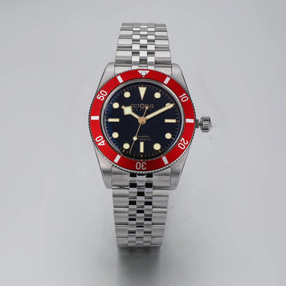Octopus Kraken 37mm Dive Watch Men BB54 PT5000 Automatic Mechanical Movement Sapphire Crystal Aluminum Bezel STL Bracelet 20Bar