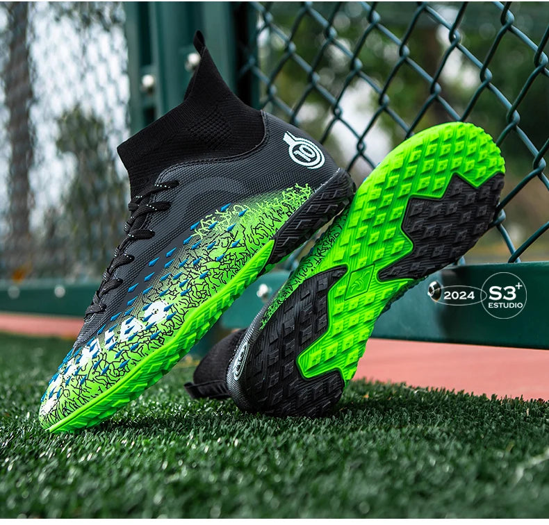 Chuteiras profissionais de futebol para homem, originais, para futebol indoor, relva e treino TF/FG