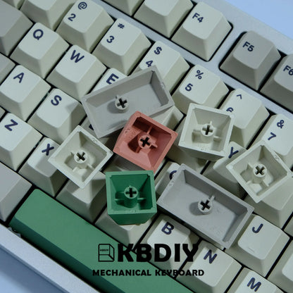 KBDiy GMK 9009 Retro Cherry Profile Keycap 134 Keys/Set For Mechanical Keyboard DIY Custom PBT DYE-SUB 61 60 Backlit ISO Keycaps