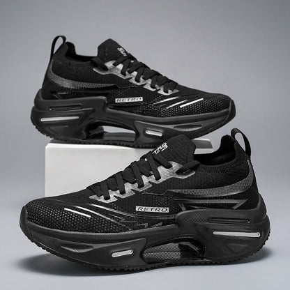 Unisex Sports Shoes Trendy Breathable Mesh Soft Sole Shock-Absorbing Wear-Resistant Professional Running Shoes for Teenagers and Men