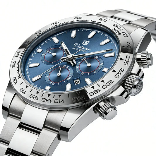 Watch For Men Luxury Stainless Steel Clock Fashion Casual Multi-functional Design Automatic Mechanical Wristwatch