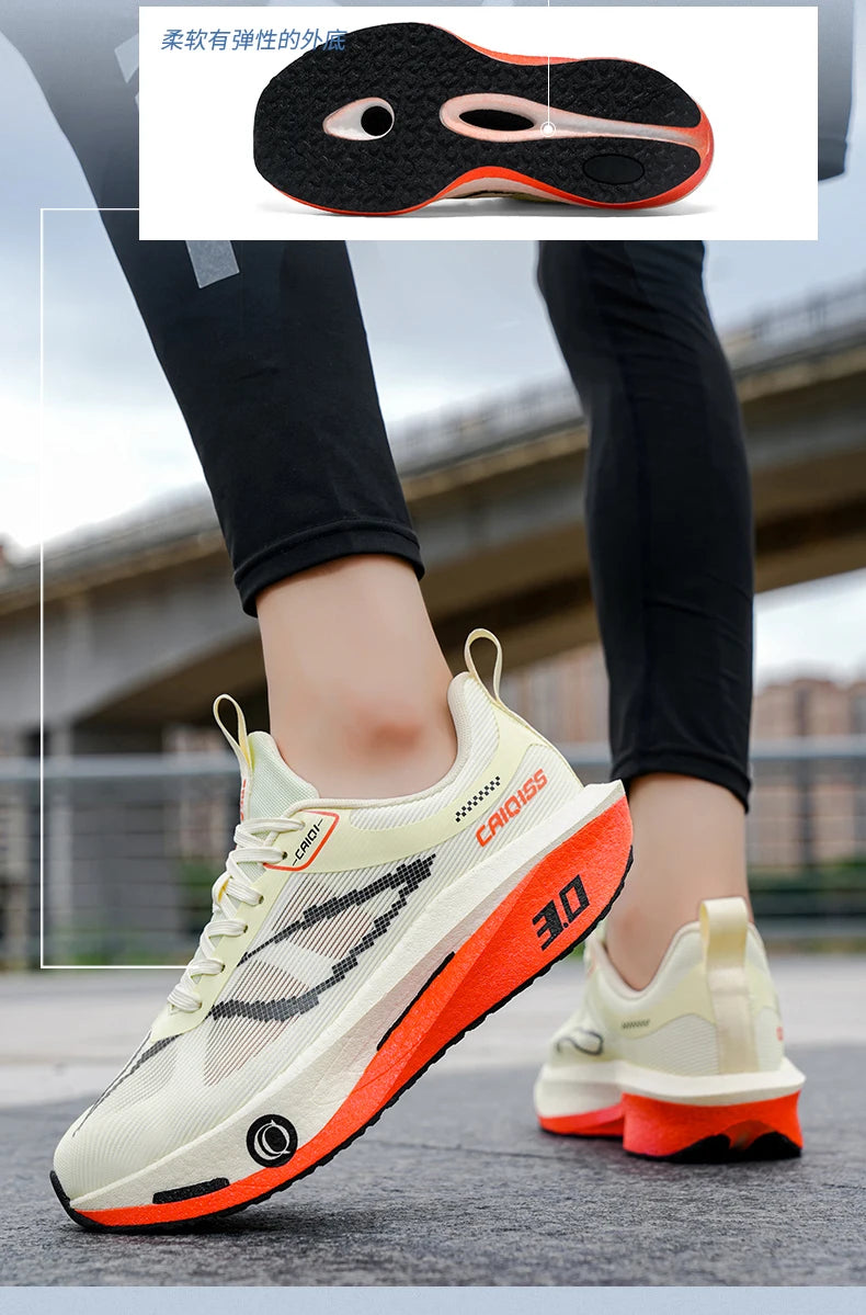 Running Shoes Carbon Plate Marathon Men Sports Specialty Breathable Lightweight Women's Comfortable Athletic Outdoor Sneakers