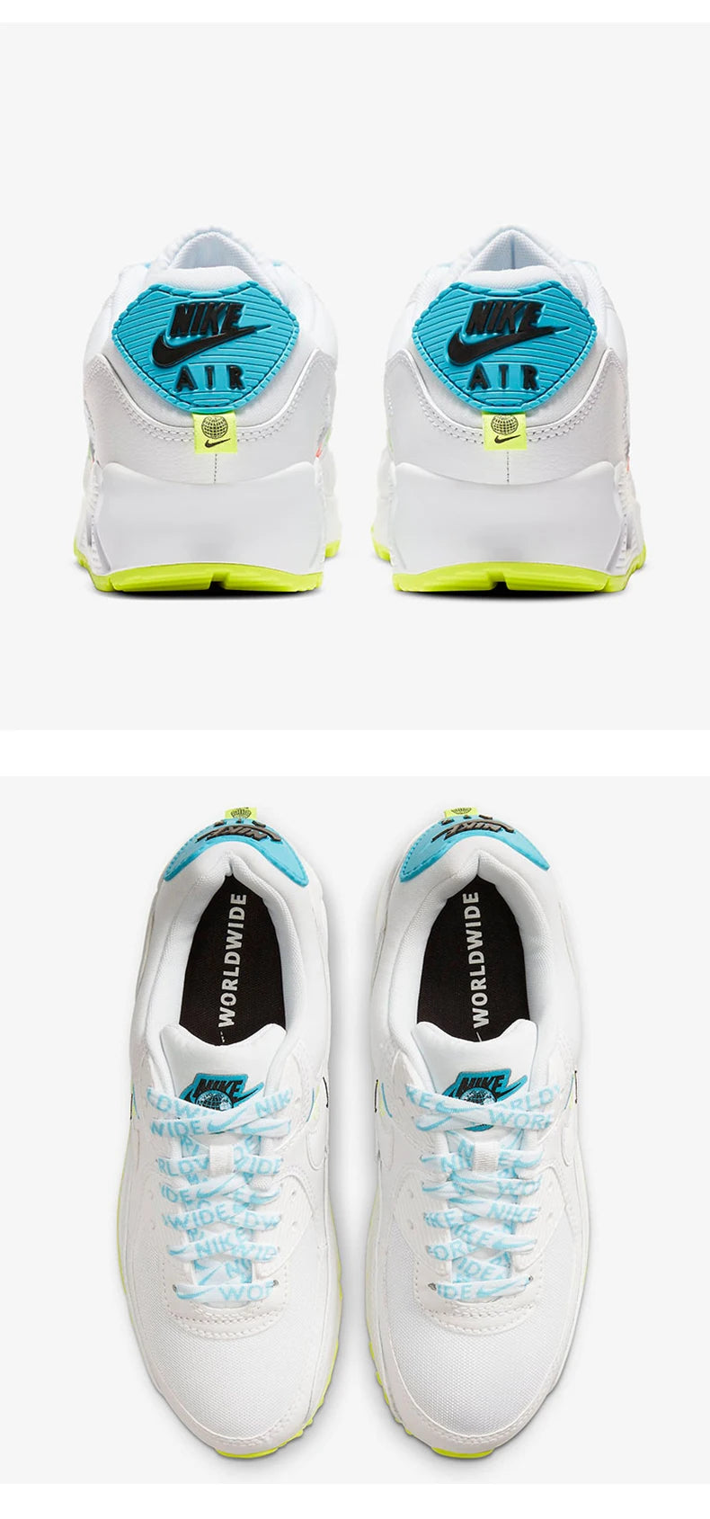 Nike original para homem e mulher AIR MAX 90 QS sapatilhas desportivas casuais de corrida de cano baixo CK7069-100