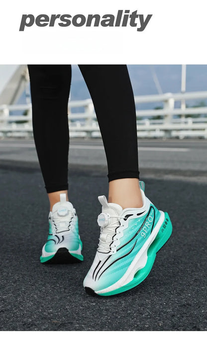 Zapatillas de running para hombre y mujer, transpirables, deportivas de competición, con amortiguación de carbono, ligeras, para jogging y entrenamiento masculino
