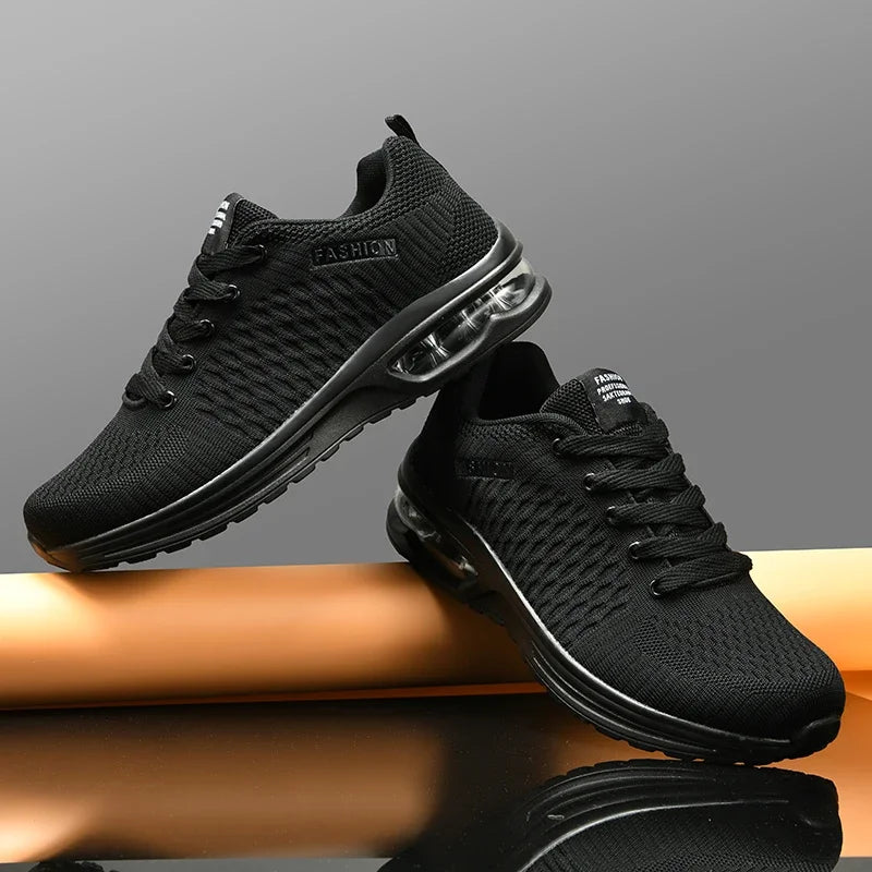 Mens Running Shoes Outdoor Sports Casual Mesh Tennis Shoes Lace-up Lightweight Gym Jogging Shoes for Men 2025 New Male Sneakers
