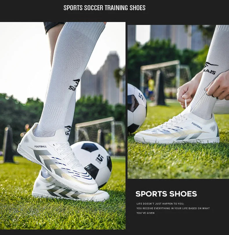 New Men Football Boots Professional Cleats Futsal Match Soccer Shoes Hot Sale TF/FG Unisex Ultralight Sneakers High-quality