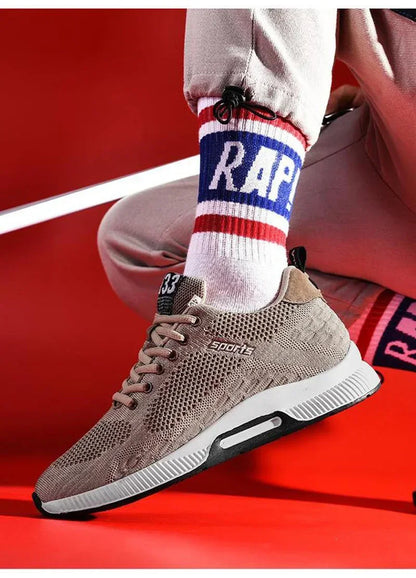 Men's Increase Insole 6CM Sports Casual Height Shoes Size 48 Men's Sneakers Elevator Shoes Hidden Heels Breathable Heightening Shoes