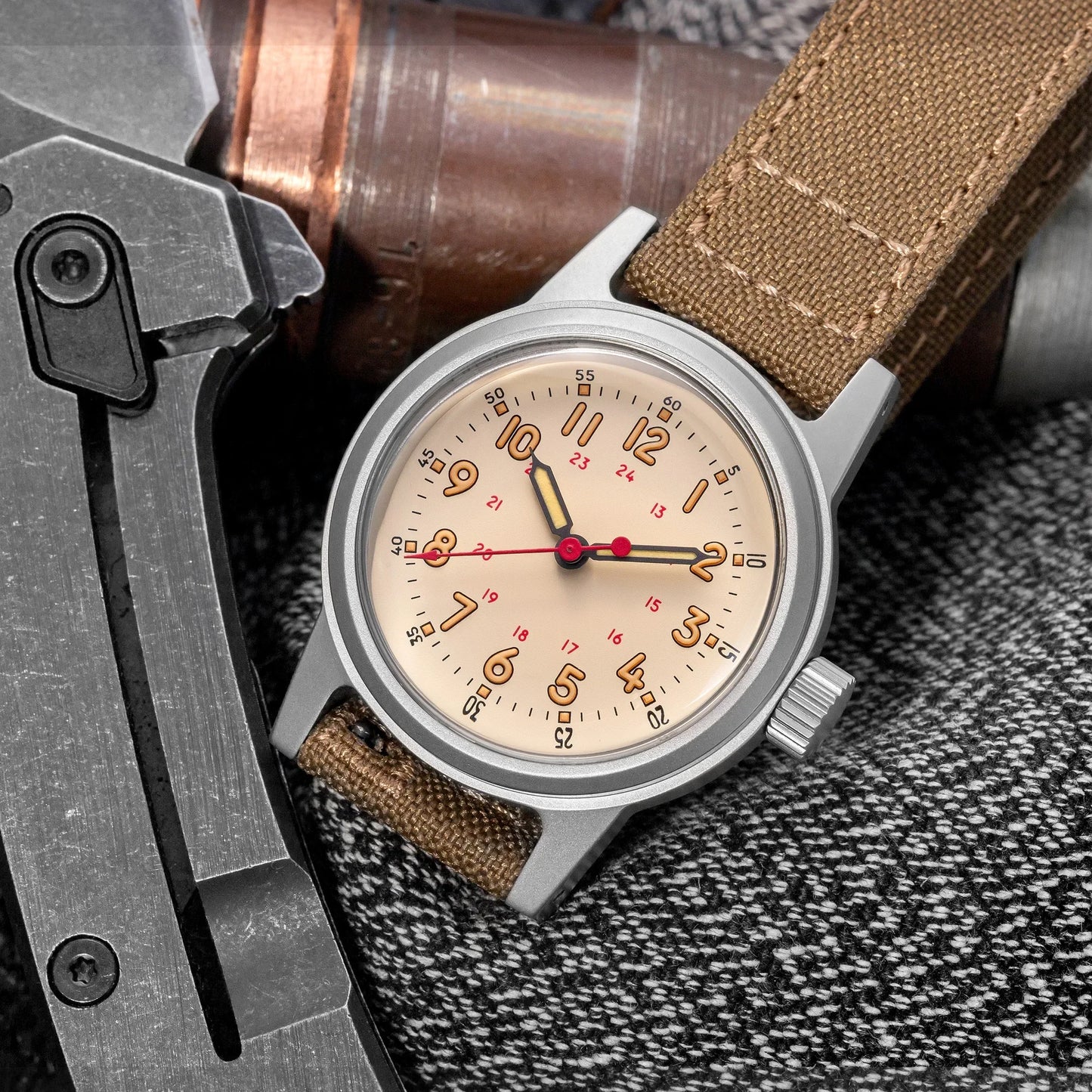 THORN Retro Military Watch 36mm Watch Made of NH35A Movement SHY-043 Sport Watch Unisex Men's and Women's Luxury