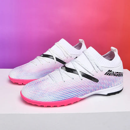 Botas de fútbol de césped profesionales para hombre, botines de fútbol con malla transpirable, zapatillas de fútbol juveniles antideslizantes, sneakers masculinas Society Chuteira