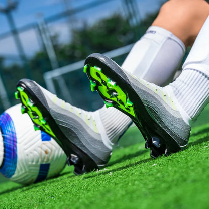 Chaussures de football pour hommes, respirantes, pour l'entraînement, livraison directe, crampons de sport pour matchs, chaussures de football FG/TF, ultra-légères, à crampons longs