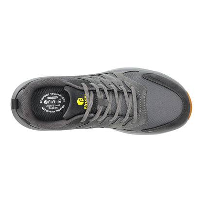 FitVille Extra Wide Sneakers For Men Hiking Walking Shoes Wide Toe Box Lightweight Running Shoes For Flat Feet With Arch Support