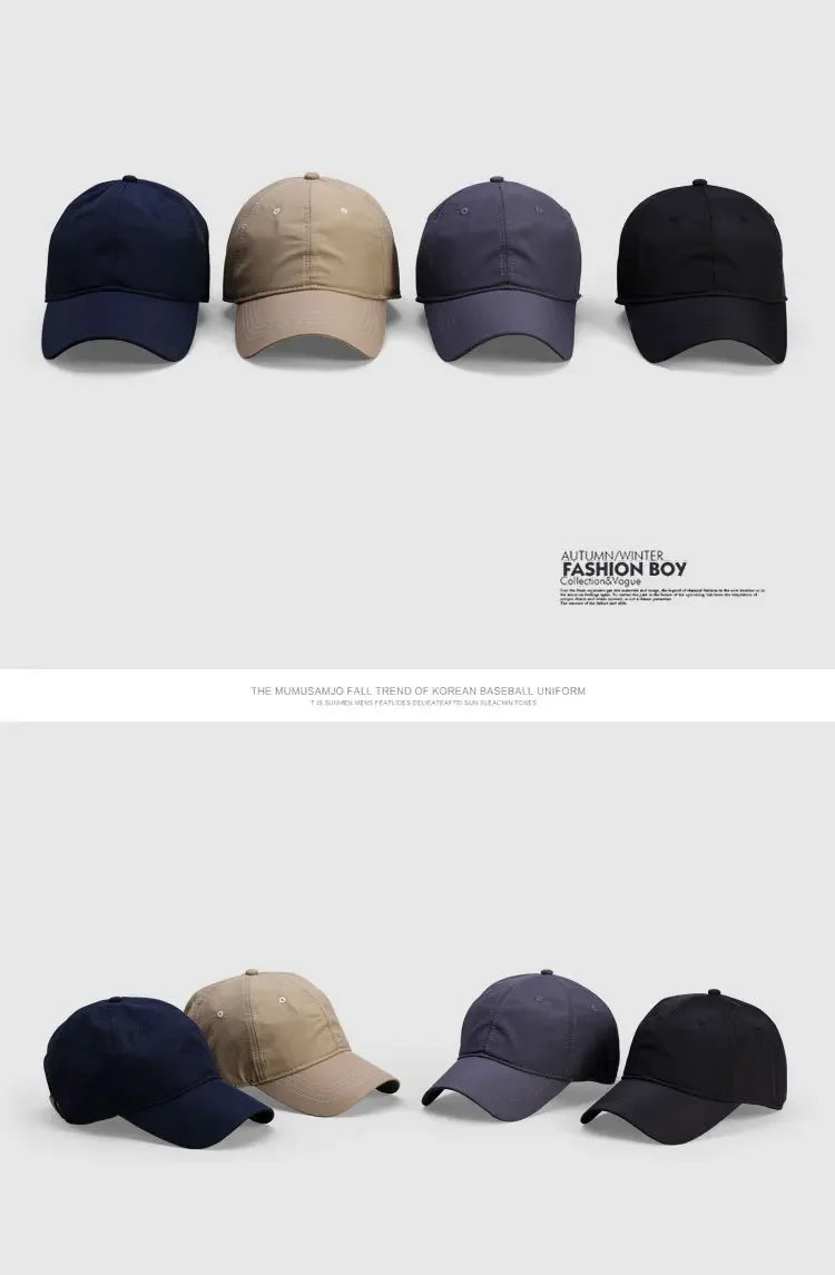 Brand Oohmy Baseball Cap Small&Big Head Oversize XXL Quick Dry Breathable Hat Plus Size Adjustable Soft Top Cap 56-60cm 60-63cm