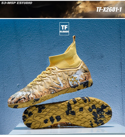 Men Professional Football Shoes Society Cleats Soccer Shoes Original Indoor Football Field Boots Grass Training TF/FG Sneakers