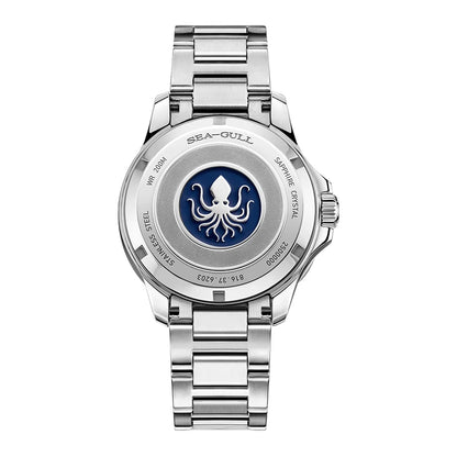 Seagull Ocean Series Automatic Man Mechanical Wristwatches Wave Dial Calendar 200m Waterproof Luminous Diving Watch reloj  6203