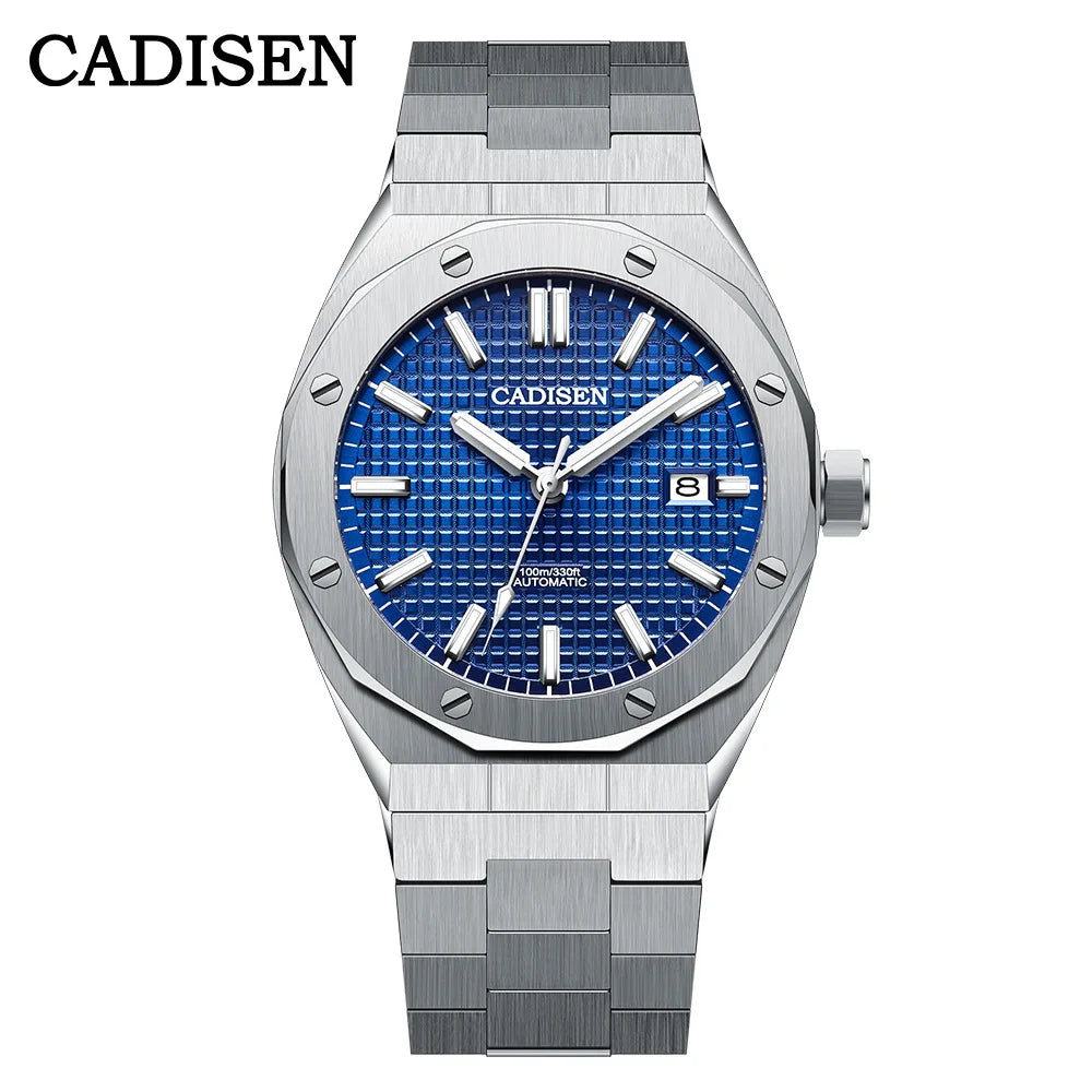 CADISEN Luxury Design 42MM Men Watches Japan MIYOTA 8215 Sapphire Glass Mechanical Automatic Watch Men 100M Waterproof
