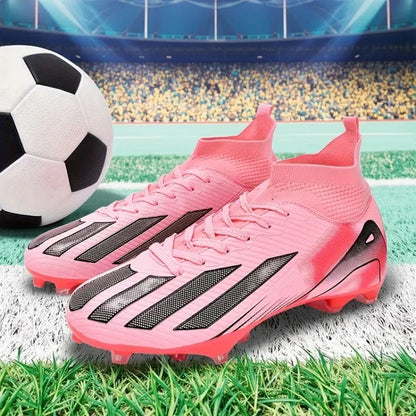 Men's New TF Football Boots Sneakers Society Turf Grass Ultralight Male Soccer Shoes Comfortable Ankle Football Shoes Futsal Fast