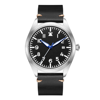 Swiss Aviator Pilot Automatic Watch Field Mechanical Timepieces Fliegeruhr Flieger Wristwatch Reloj Aviador Piloto Clock Uhr
