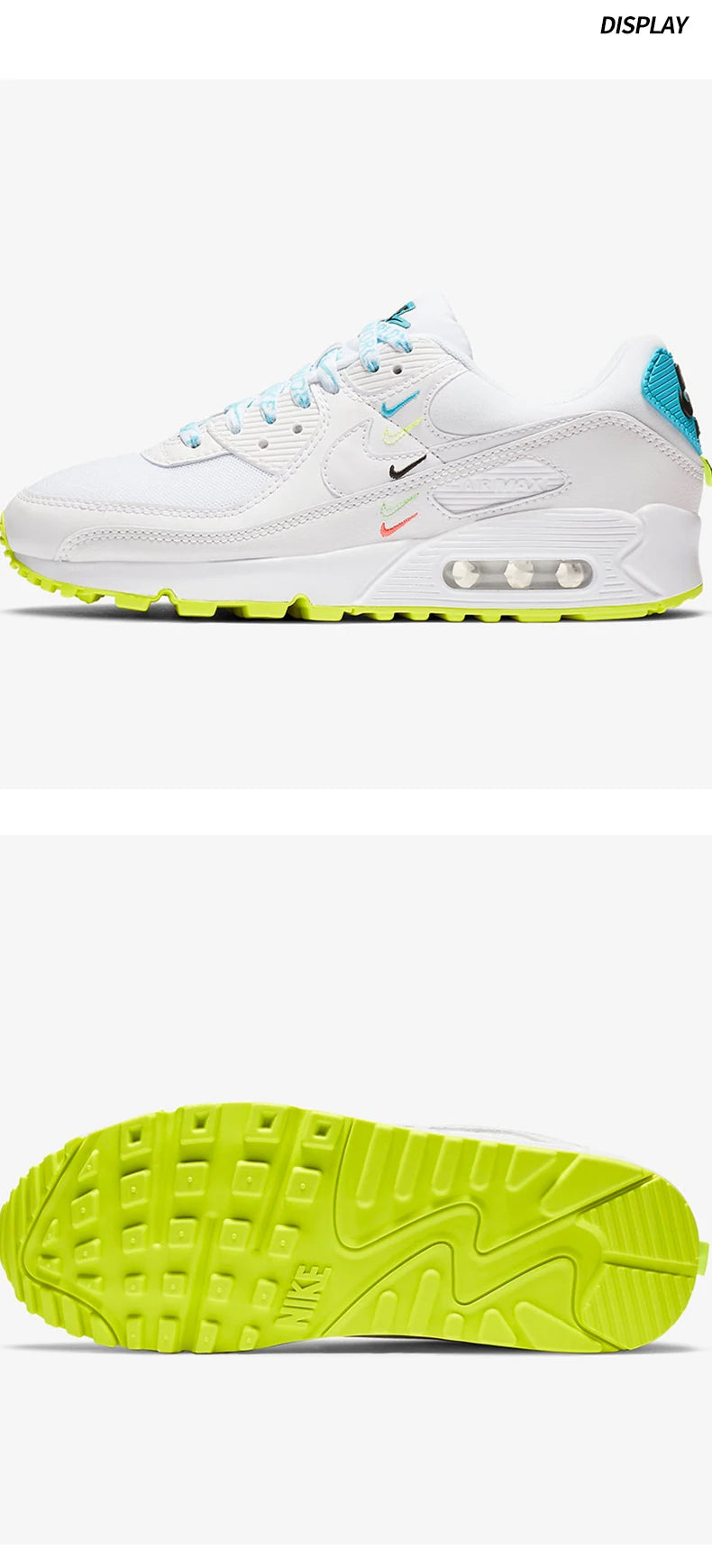 Nike original para homem e mulher AIR MAX 90 QS sapatilhas desportivas casuais de corrida de cano baixo CK7069-100