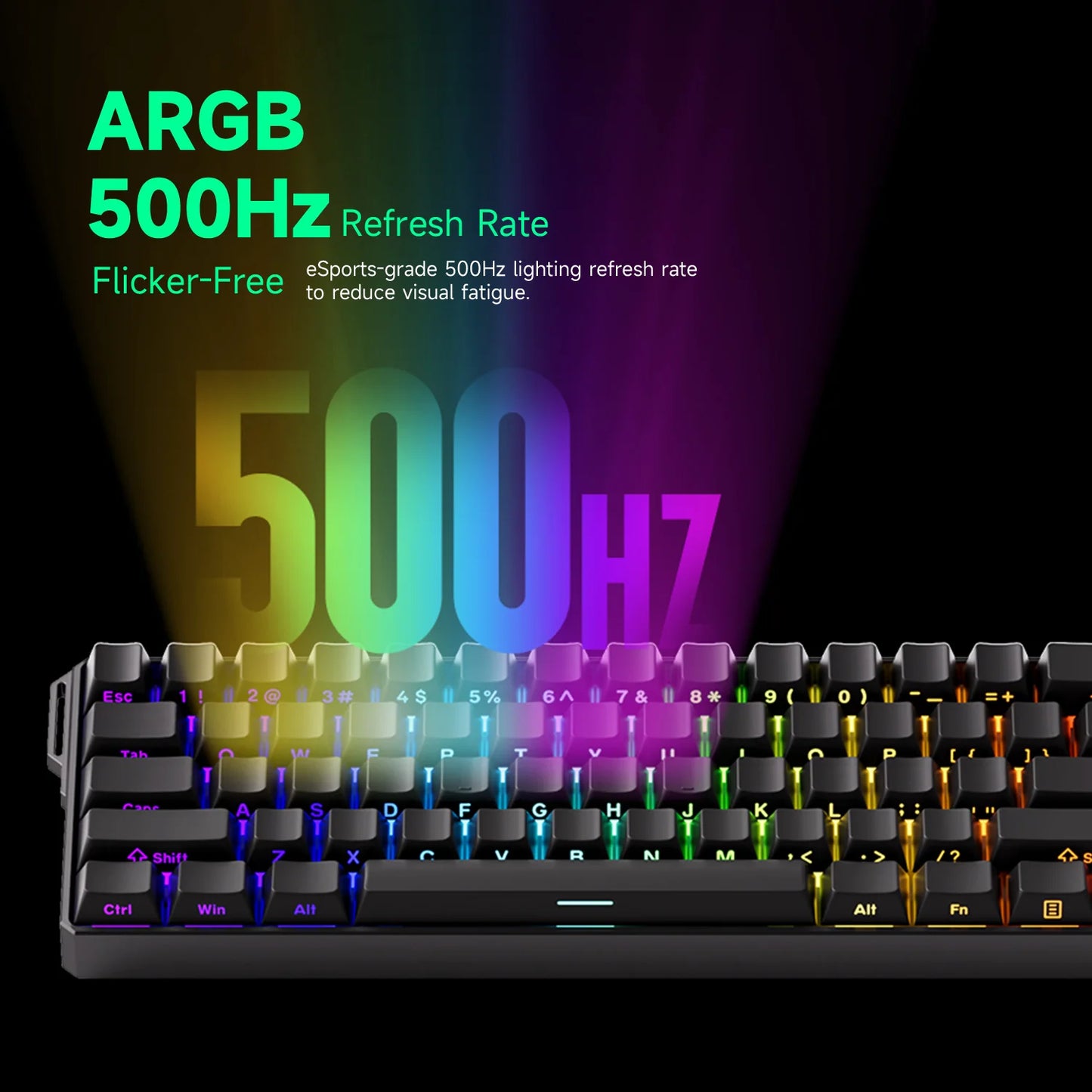 Akko MonsGeek FUN60 Ultra Mechanical Gaming Keyboard Magnetic Switch 60% Rapid Trigger 8K HE/TMR Custom Aluminum Keyboard Gamer