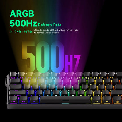 Akko MonsGeek FUN60 Ultra Mechanical Gaming Keyboard Magnetic Switch 60% Rapid Trigger 8K HE/TMR Custom Aluminum Keyboard Gamer