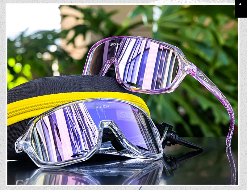 SCVCN New Outdoor Cycling Glasses Bike Sunglasses Men UV400 Eyewear Sports MTB Goggles Bicycle Women Riding Hiking Sunglasses