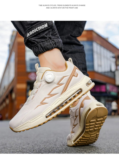 Scarpe da running da uomo primavera/estate, scarpe da trekking outdoor resistenti all’usura con chiusura BOA, stile sportivo e casual traspirante