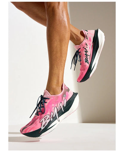 BMAI Breathable 20km Marathon Sneakers for Men Cushion Carbon Plate Men's Sports Shoes Casual Luxury Trainers Men Running Shoes