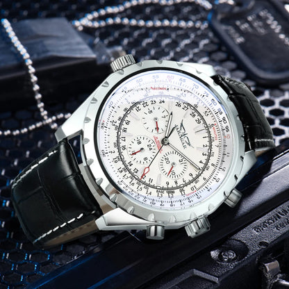 JARAGAR 212 Reloj mecánico automático para hombre, de estilo moderno y ejecutivo, de lujo, con calendario semanal, reloj para hombre, regalo premium, Reloj Hombre
