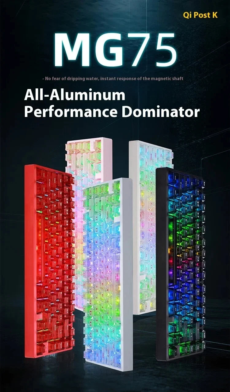 IROK MG75 Pro MG75 Max Aluminum Magnetic Gaming Computer Mechanical Keyboard 75% Rapid Trigger 8K RGB Hotswap Gamer Keyboard