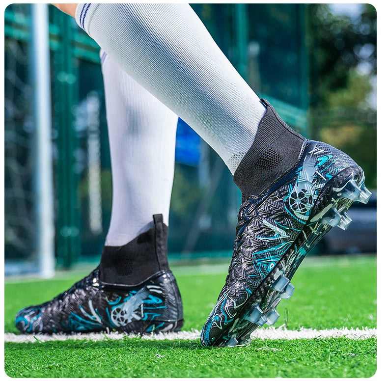 Men Professional Football Shoes Society Cleats Soccer Shoes Original Indoor Football Field Boots Grass Training TF/FG Sneakers