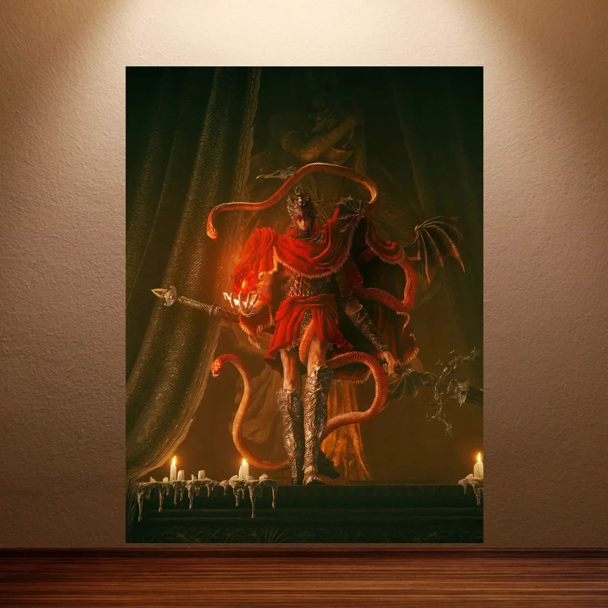 Kratos Poster God of War Game Poster Classic Video Games Poster Canvas Wall Painting Game Room Wall Decor Room Wall Ar