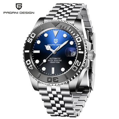 PAGANI DESIGN V2 Japan Movement 40MM Luxury Men's Mechanical Watch Sapphire Glass Ceramic Bezel Automatic Diving Watches for Men