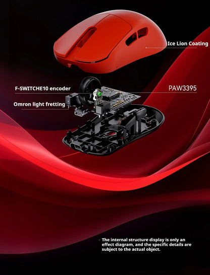 Mouse wireless ultraleggero originale FGG Madlions Mad G Pro Max 8K HZ dual-mode a bassa latenza PAW3395, accessori e regali per gamer