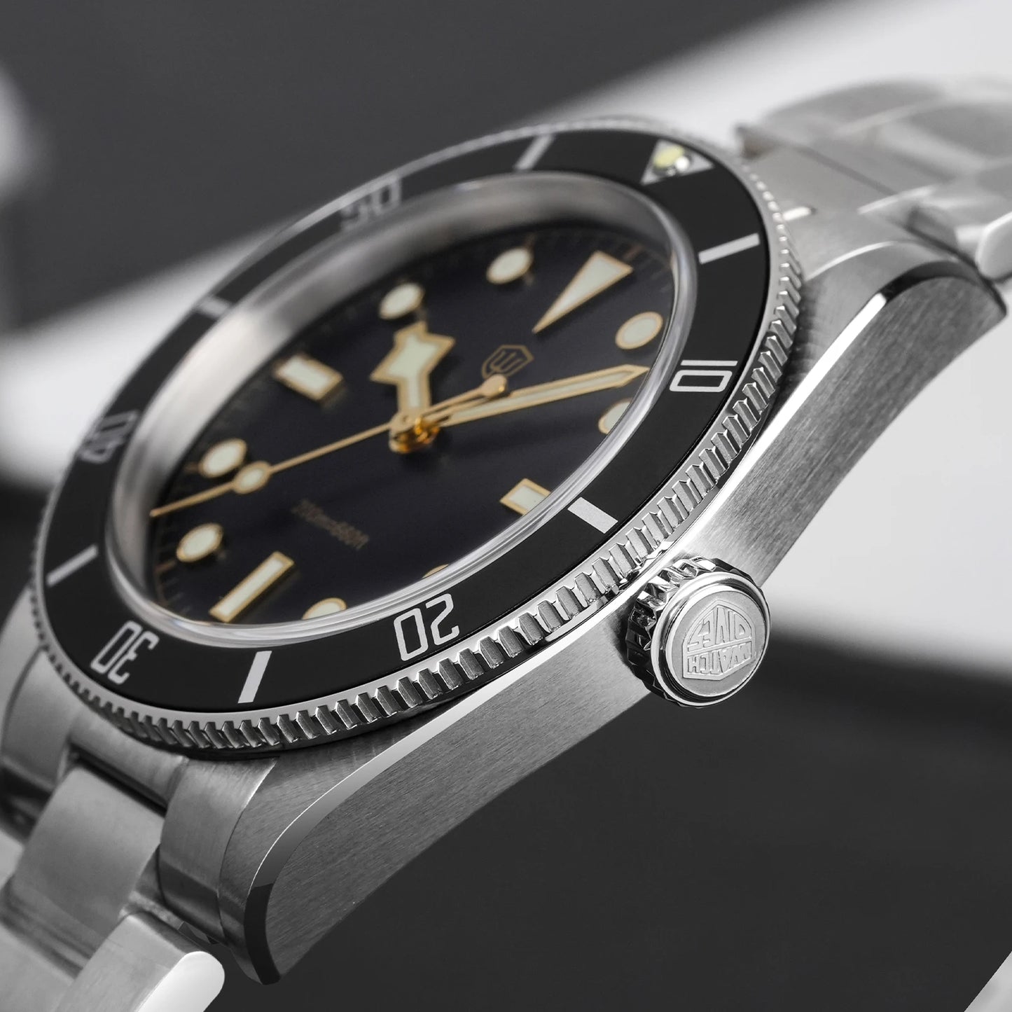 Watchdives WD7922 BB54 Watch VH31 Sweep Second Movement Sapphire Crystal 20bar Waterproof C3 Luminous 37mm Vintage Watches