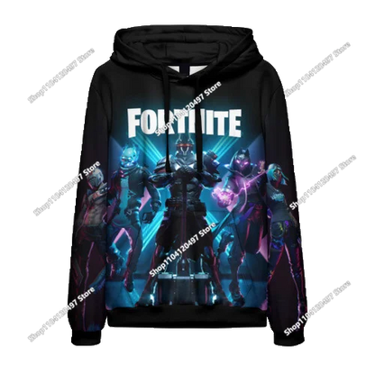 Fortnite Couple Wear Men's and Women's Sweater Children's Printed Casual Hoodie Student Outdoor Sports Simple Long-Sleeved