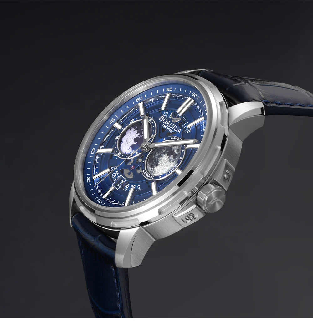 BORIAGE(BOAIJIUA) Fully Automatic Mechanical Men's Watch Original Design Mechanical Watches Waterproof Luminous Wristwatch