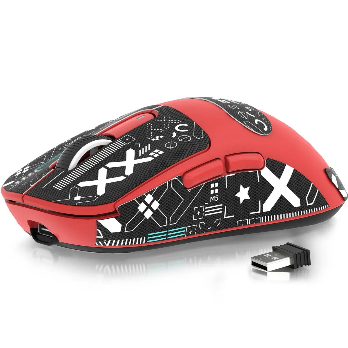 Mouse gaming wireless ATTACK SHARK X3/X3PRO 4K/8K, 26K DPI, tri-mode (cablato/2.4GHz/BT5.2), leggero, sensore PAW3395 per gamer