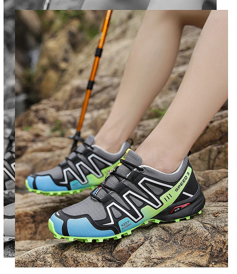 Men Hiking Boots Winter Mountain Safety Outdoor Breathable Wear-Resistant Climbing Timberland Unisex Comfortable Male Sneakers