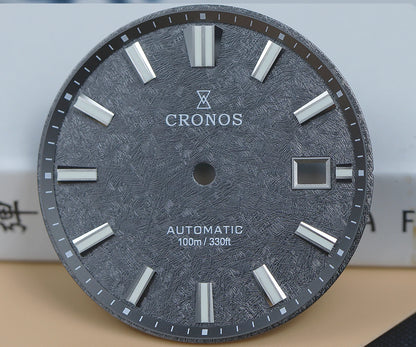Cronos Men's Watch 39mm Automatic Wristwatch White Dial Solid Links Sapphire 10 ATM L6037M