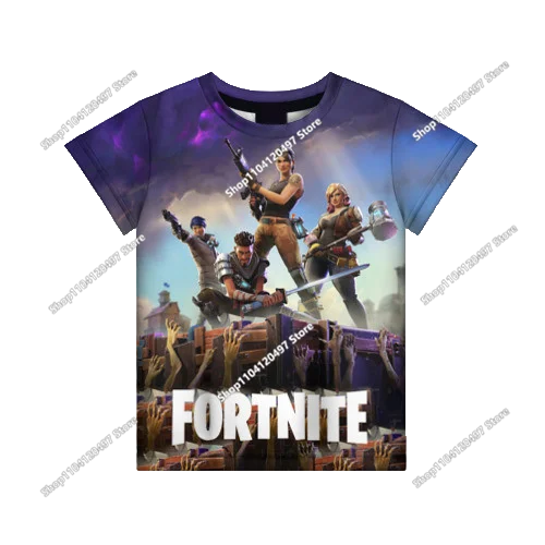Fortnite Couple Wear Men's and Women's Sweater Children's Printed Casual Hoodie Student Outdoor Sports Simple Long-Sleeved
