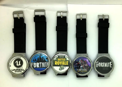 Relógio Fortnite kawaii personalizado com luz noturna LED tátil, estilo cartoon e fashion, relógio eletrónico para estudantes, presente para amigos